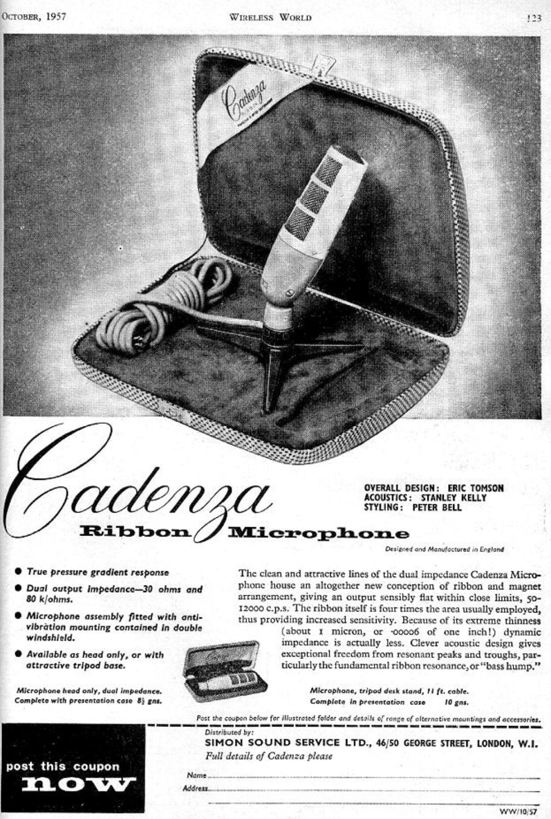 Cadenza Ribbon Microphone Pair
