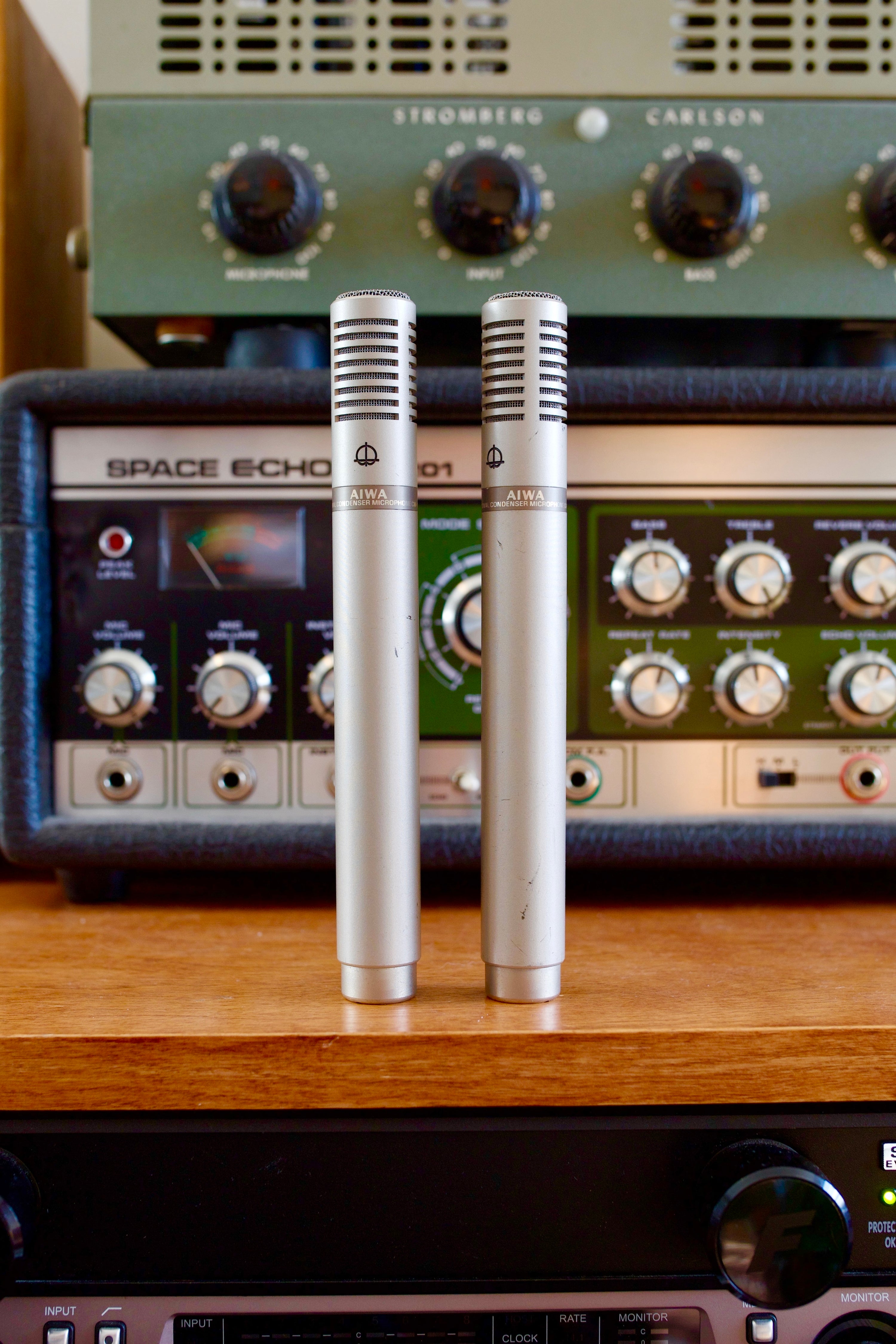 Aiwa CM-1016A Condenser Microphone Pair