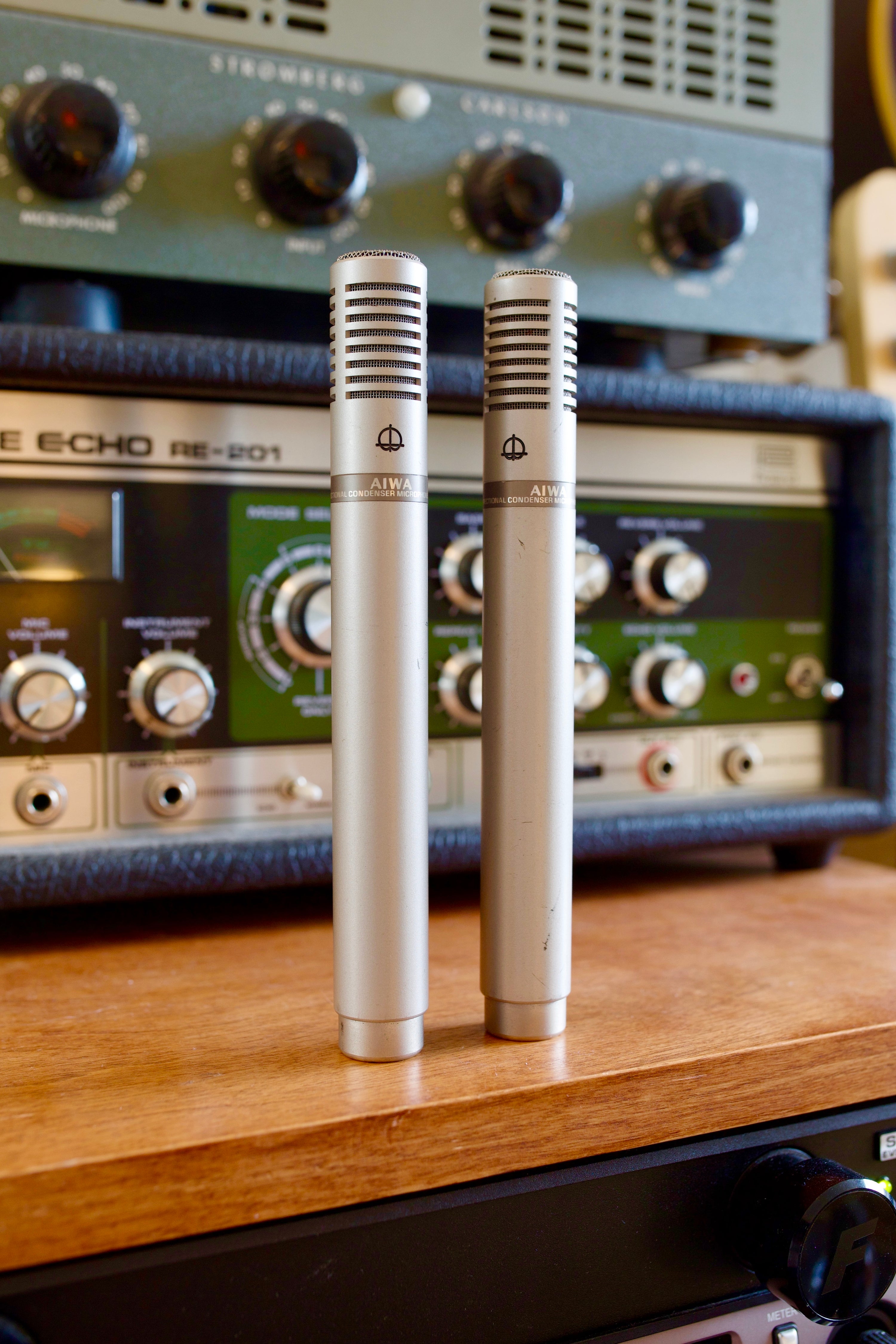 Aiwa CM-1016A Condenser Microphone Pair