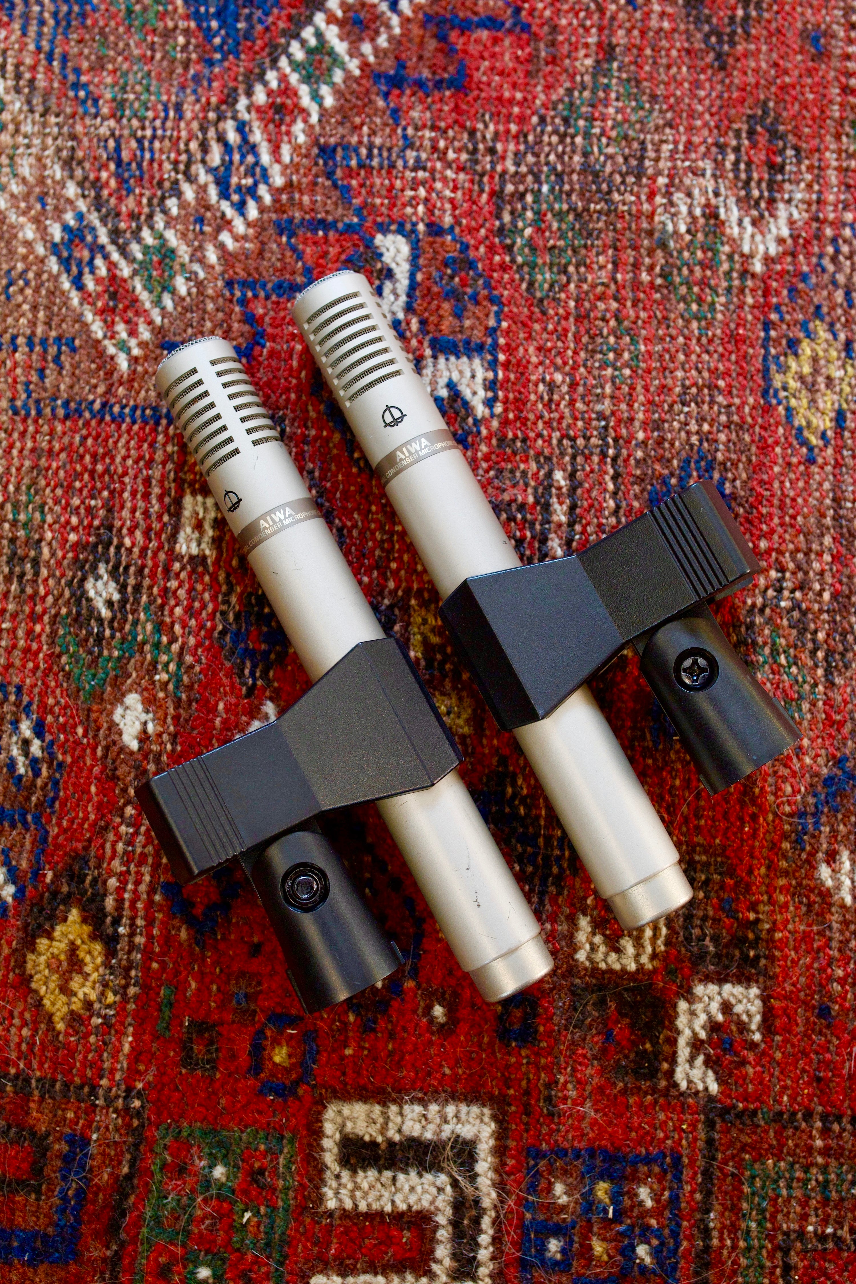 Aiwa CM-1016A Condenser Microphone Pair
