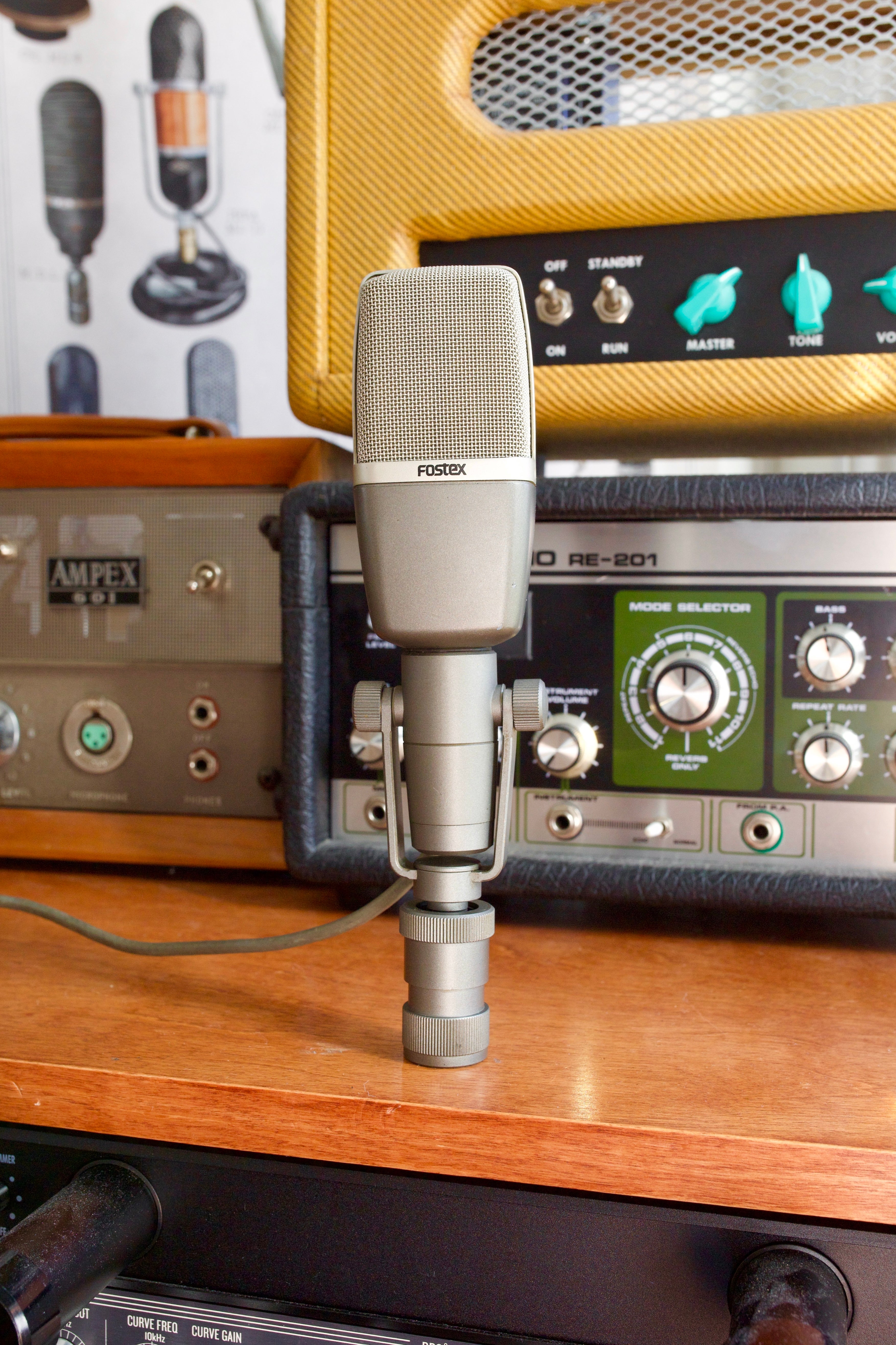 Fostex M11RP① FOSTEX M11RP Ribbon Microphone - Vintage