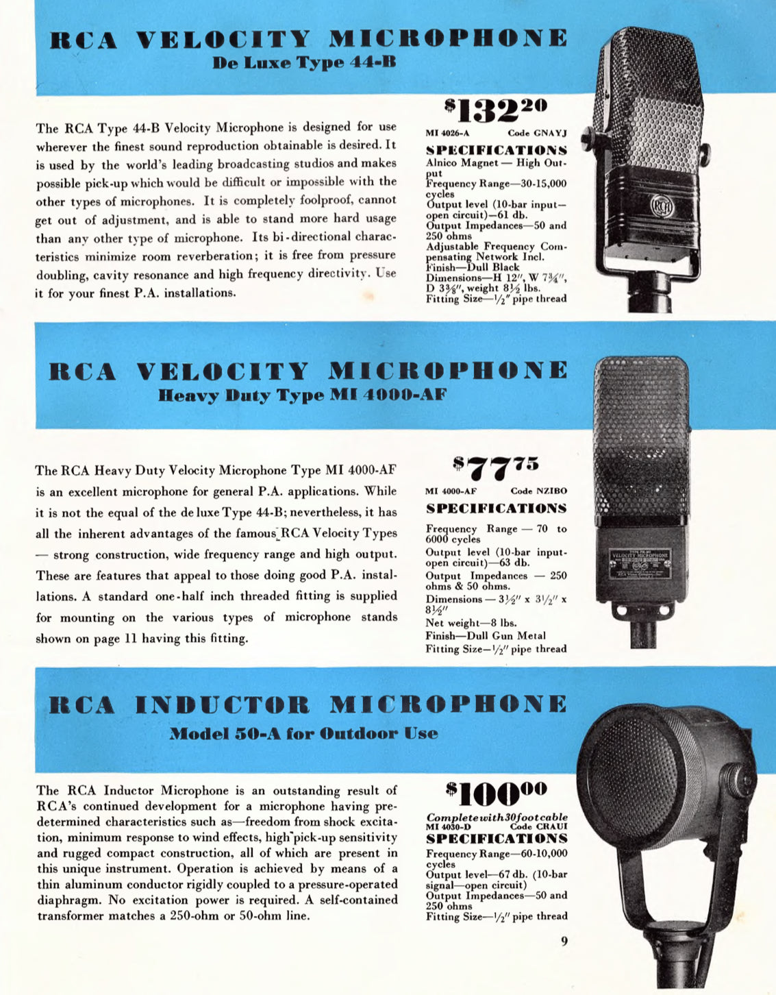 RCA PB-90 Ribbon Microphone