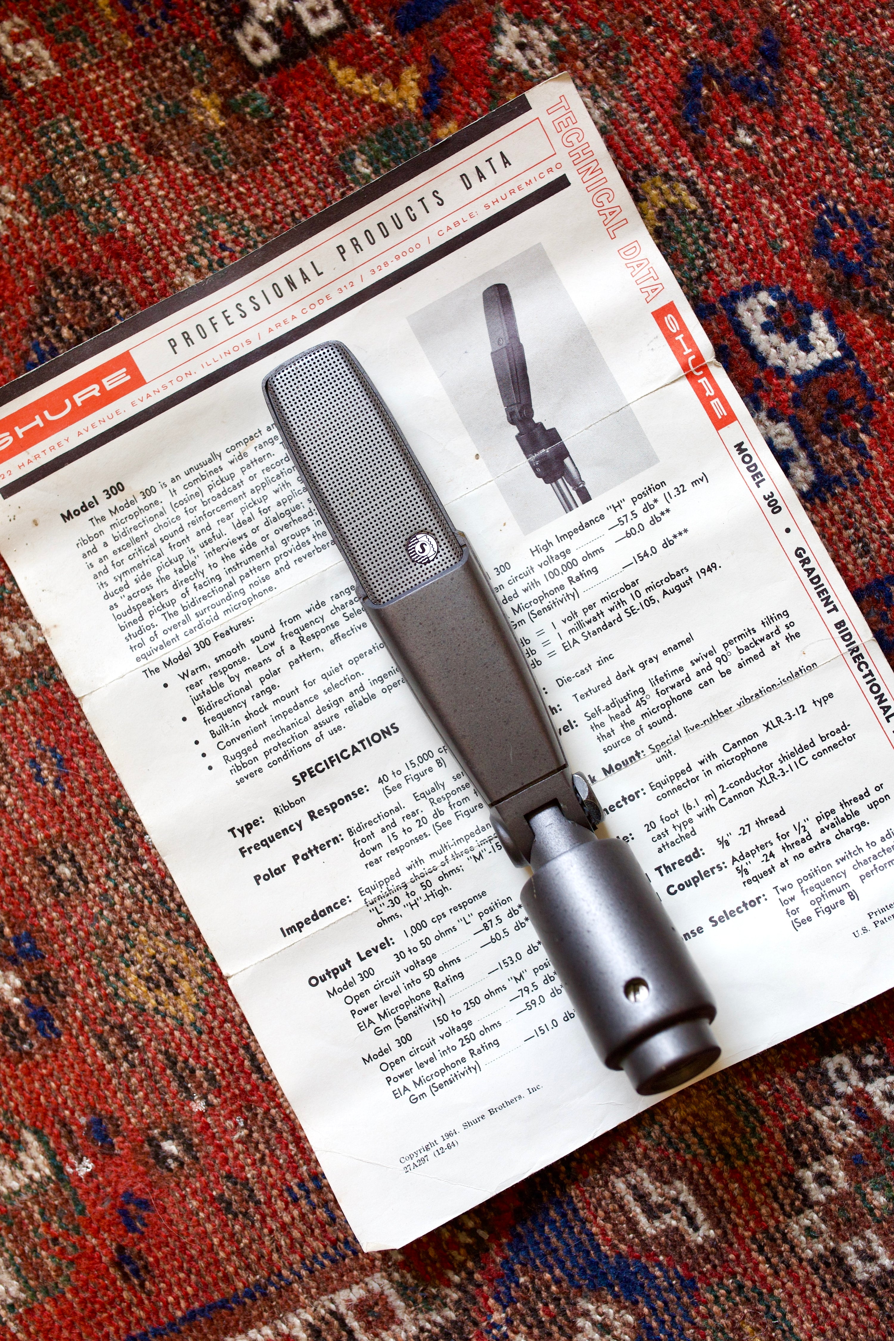 Shure 300 Ribbon Microphone