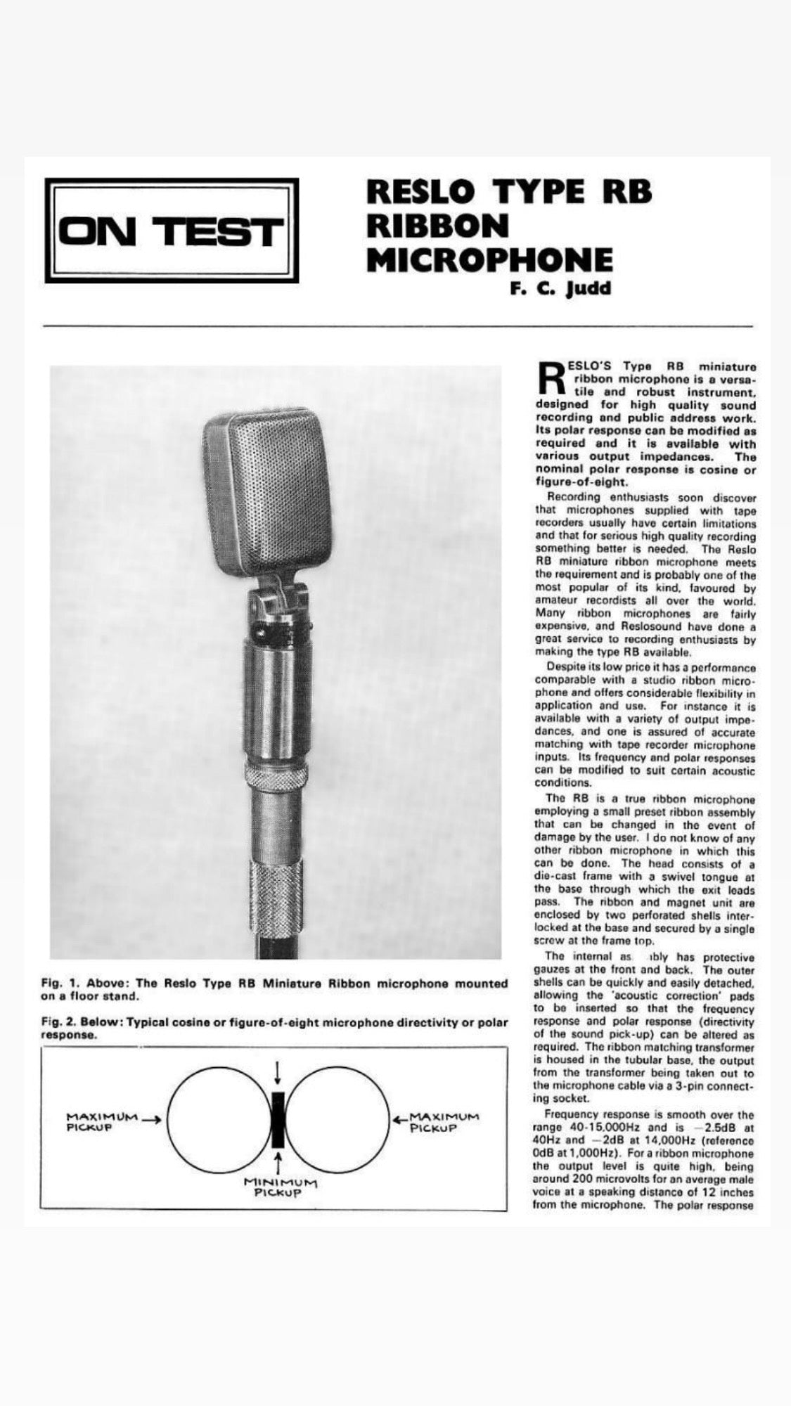 Reslo RB Ribbon Microphone